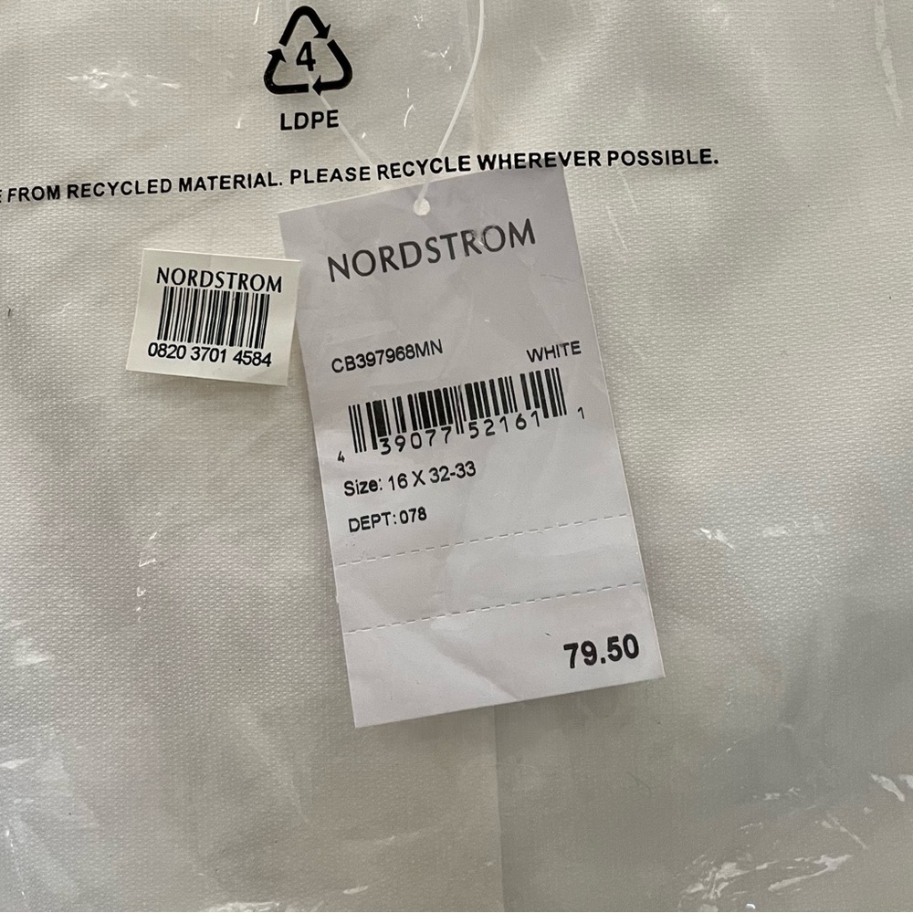 Calibrate Men’s White Dress Shirt by Nordstrom - NWT - Picture 5 of 6
